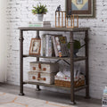 3-Tier Rustic Industrial Bookshelf C9455