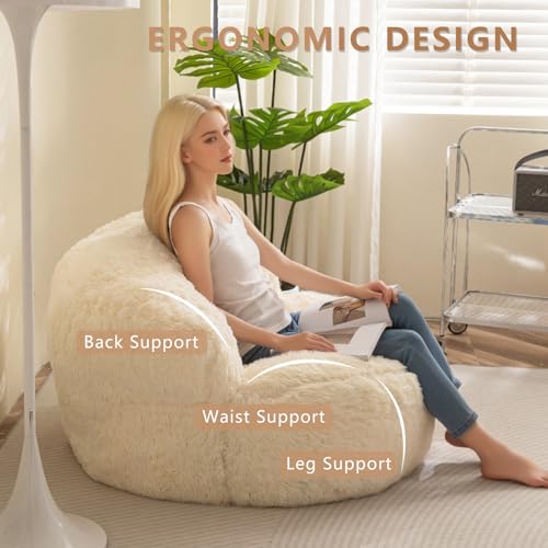 Faux Fur Giant Bean Bag Chair C236