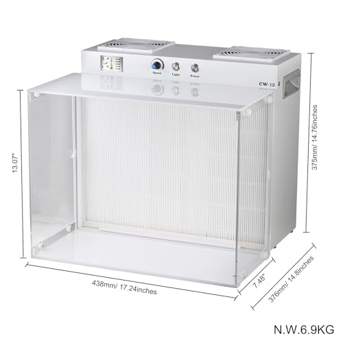 HEPA H12 Laminar Flow Hood 17"x13" Portable P89208