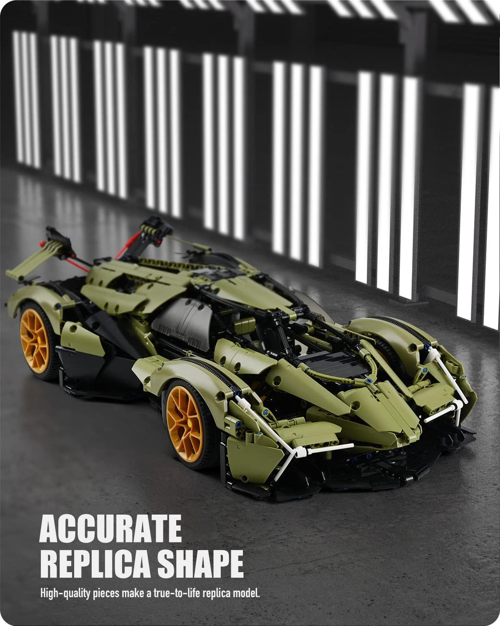 1:8 Scale Sports Car Building Blocks Set (2527 Pcs) L926114