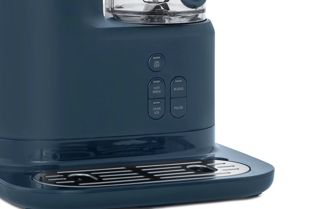 Navy Blue Single Serve Coffee Maker and Blender with Reusable Tumblers and Coffee Filter K2011