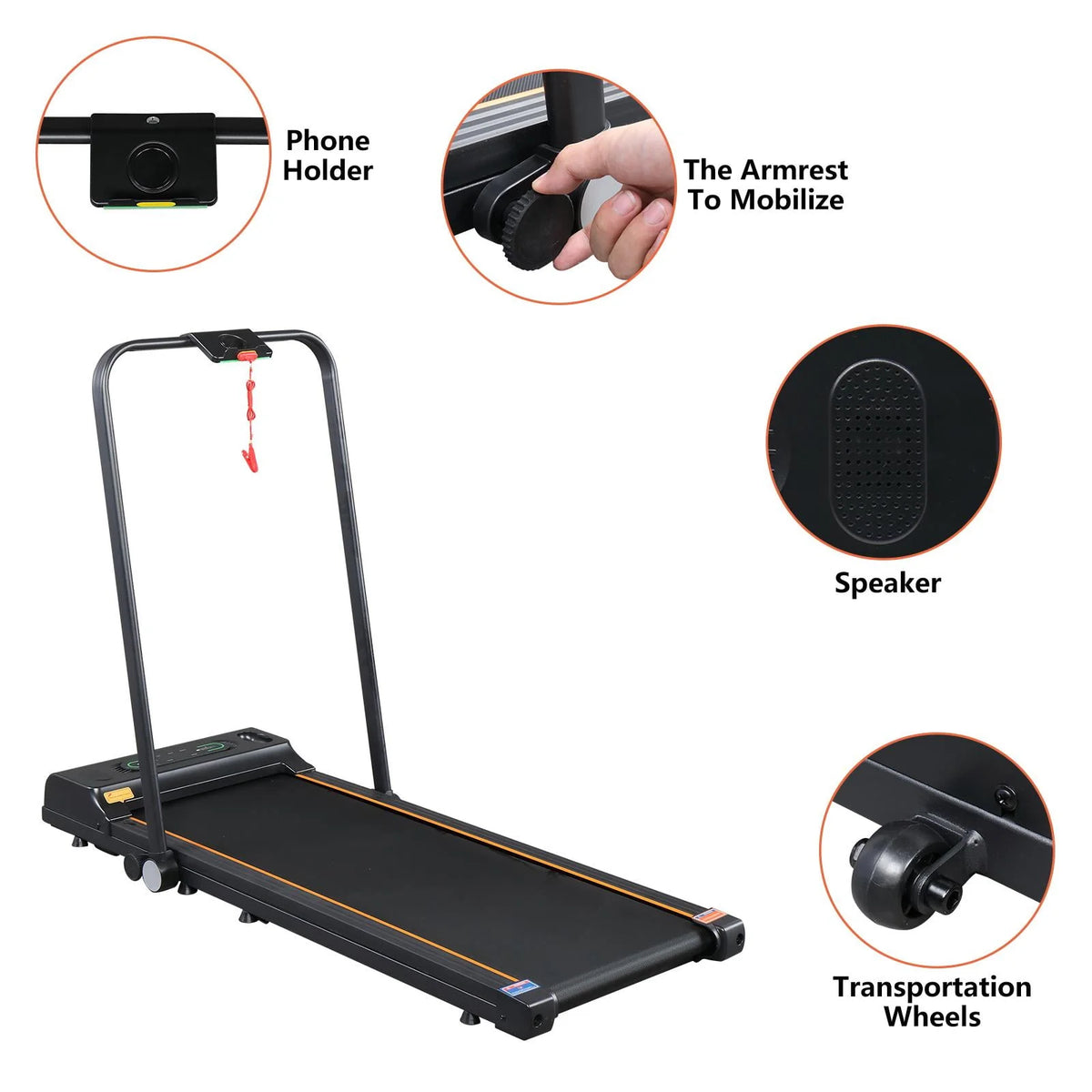 Foldable Treadmill with Remote Control S9322