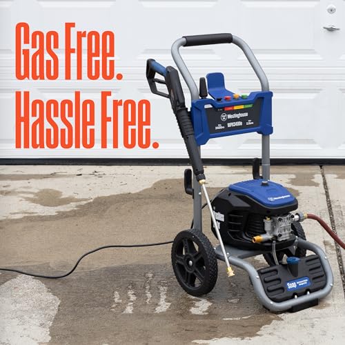 Electric Pressure Washer, 3400 Max PSI, 2.0 Max GPM, Brushless Motor, Onboard Soap Tank, Spray Gun and Wand, 5 Nozzle Set P8421
