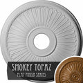 Hand-Painted Smokey Topaz Ceiling Medallion Q129438