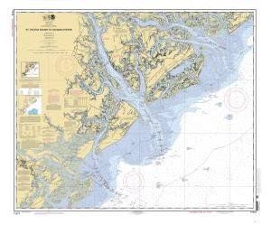 Nautical Chart St Helena Sound to Savannah River K567013