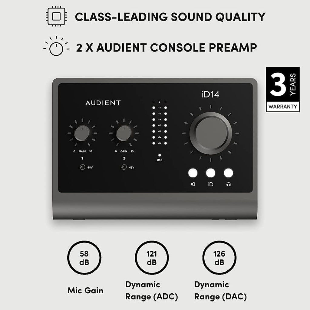 USB-C Audio Interface with Headphones and XLR Cable M586882