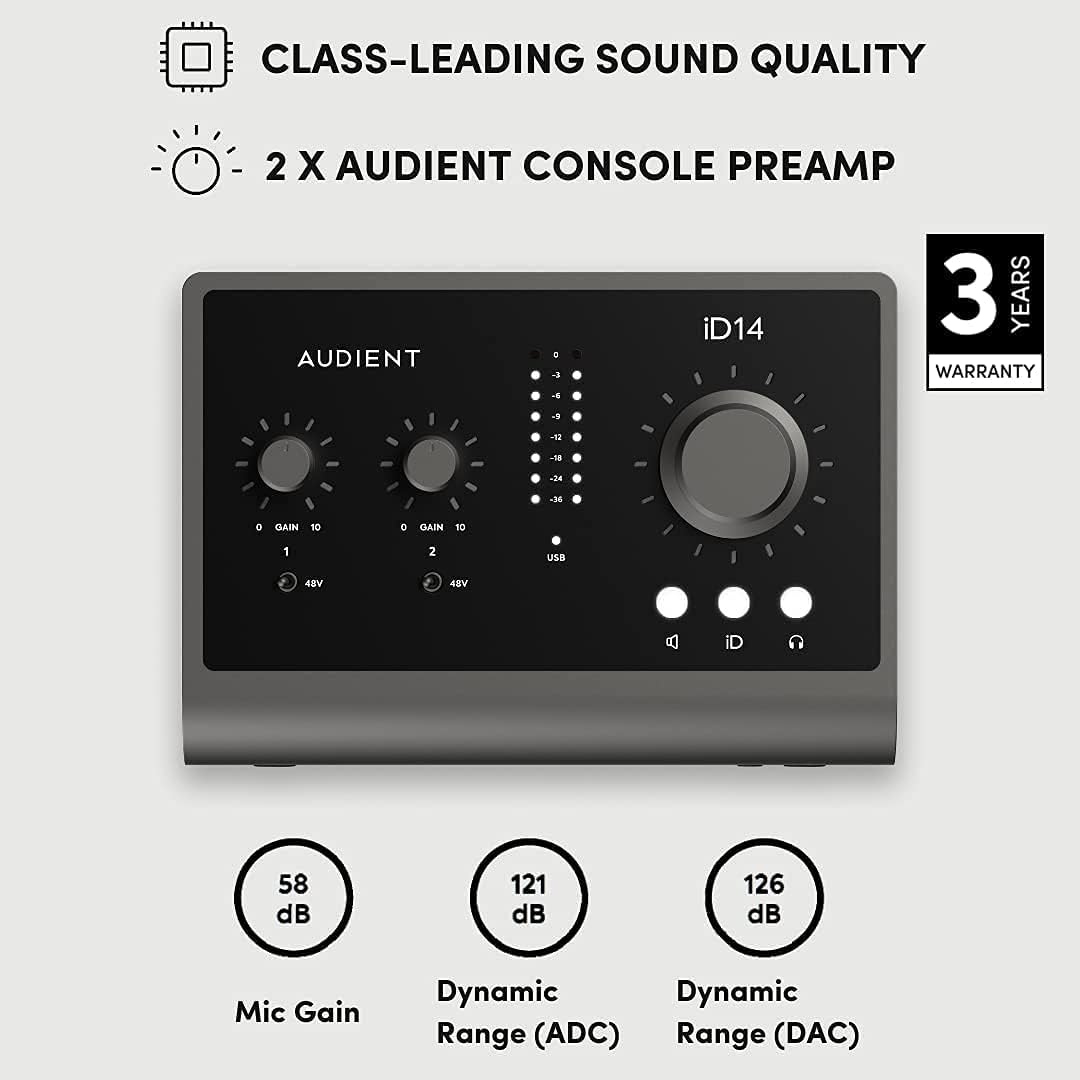 USB-C Audio Interface with Headphones and XLR Cable M586882