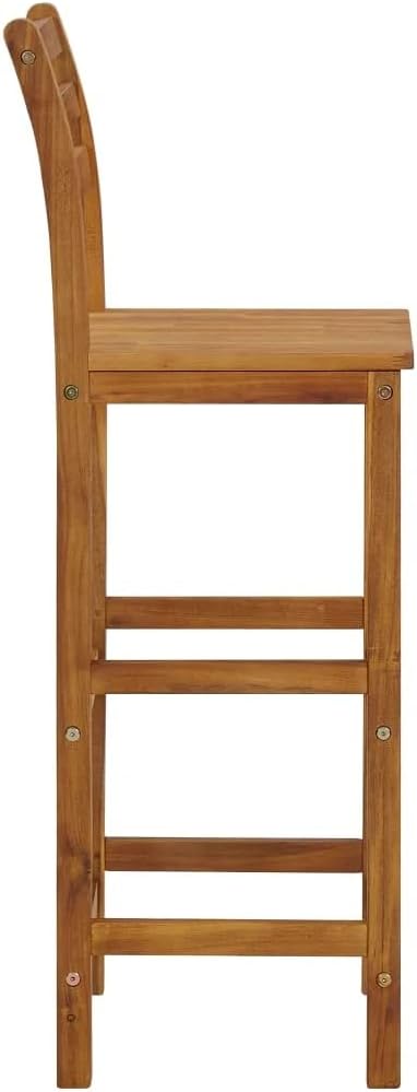 Solid Acacia Wood Bar Stool W91253