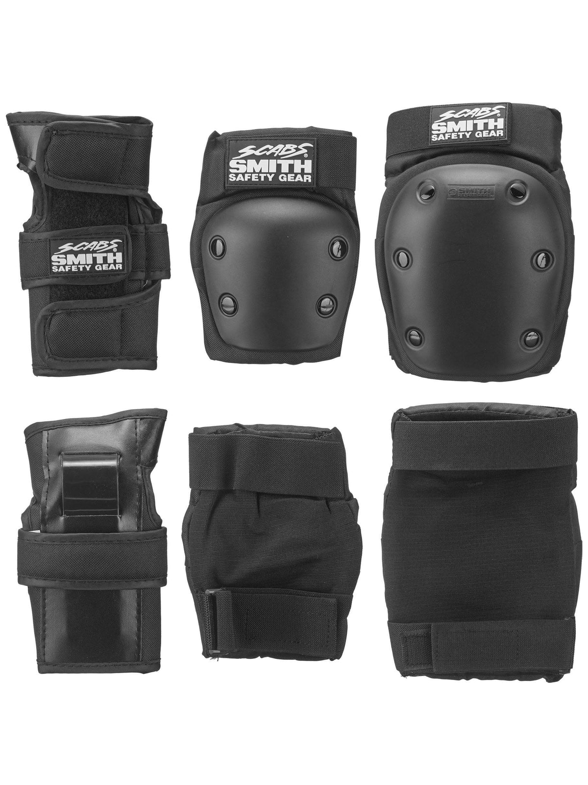 Black X-Large Knee Elbow Wrist Guard Set Pack of 3 N50537
