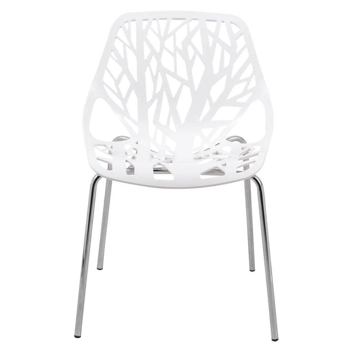 Modern Dining Chair with Chromed Legs H3539