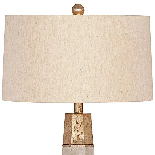 Beige Cement Stone Table Lamp I4107