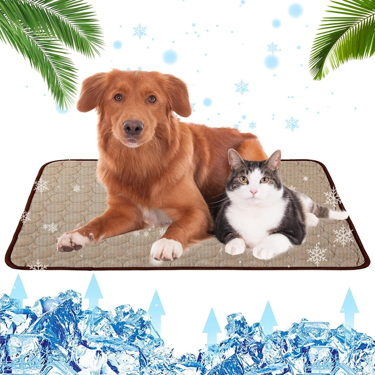 Ice Silk Folding Cooling Pet Mats Large B28860