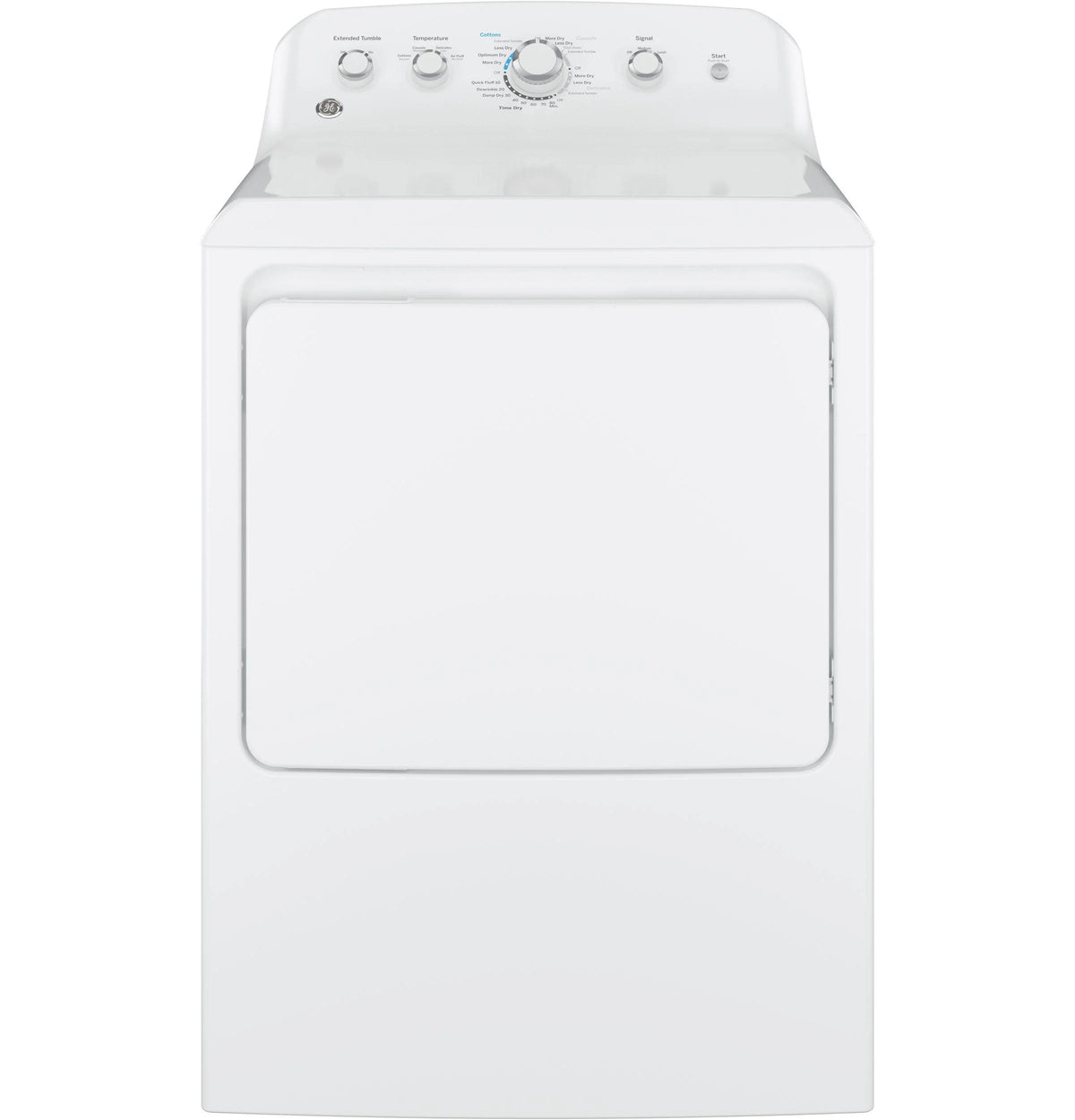 27" Wide 7.2 Cu. Ft. Front Loading Gas Dryer White T512214