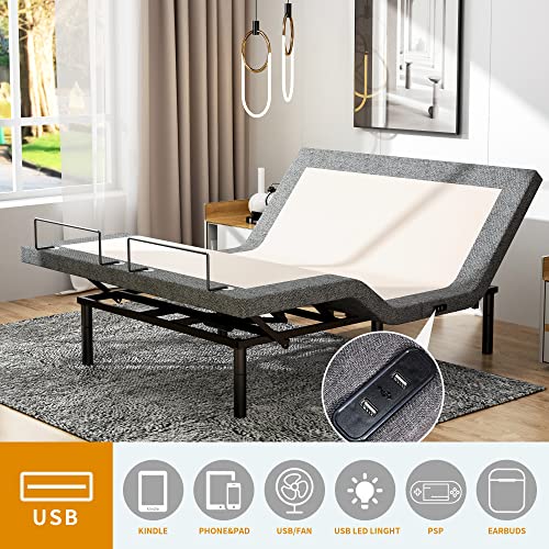 Adjustable Twin XL Electric Bed Frame with Wireless Remote G3744