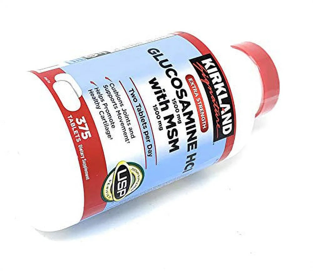 Extra Strength Glucosamine HCI 1500mg with MSM 1500 mg, 375-Count Tablets I745537