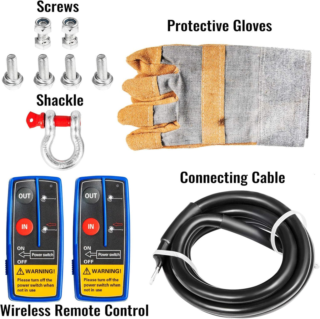 Steel Cable 12V Electric Winch with Wireless Remote Control Z19908