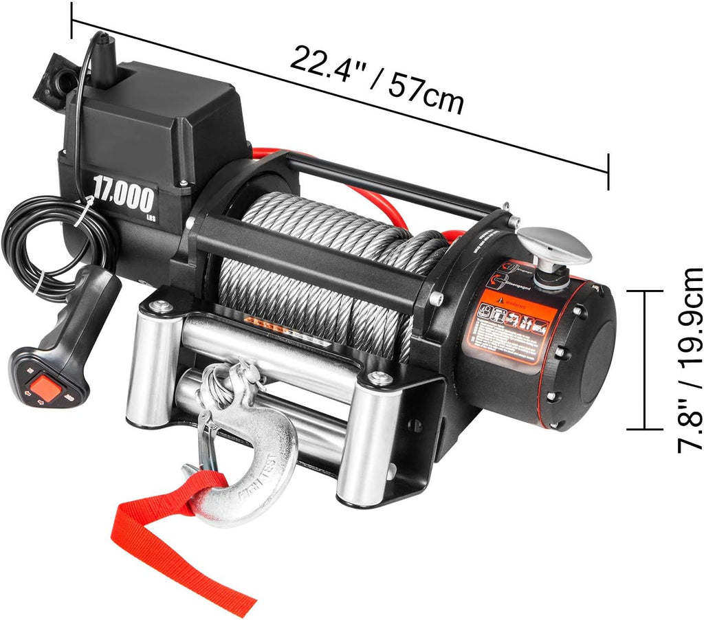 Steel Cable 12V Electric Winch with Wireless Remote Control Z19908