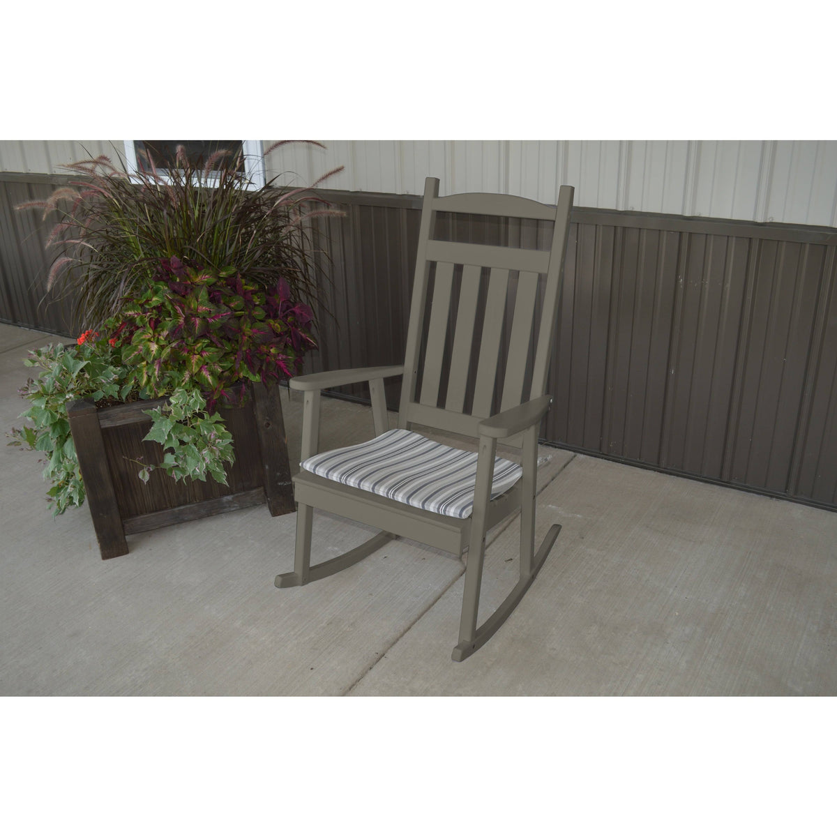 Olive Gray Porch Rocker E99686