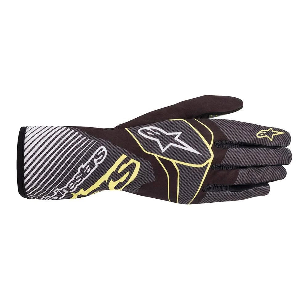 Carbon Gloves Black/Green Lime P861