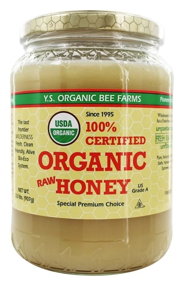 Certified Organic Raw Honey 32oz Pack of 2 K38606
