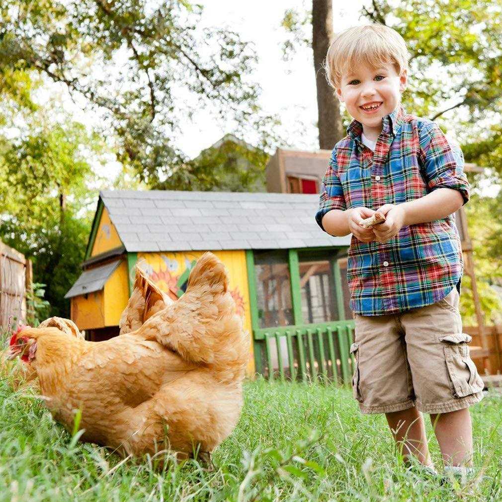 Large Metal Chicken Coop Run Enclosure with Waterproof Cover S331