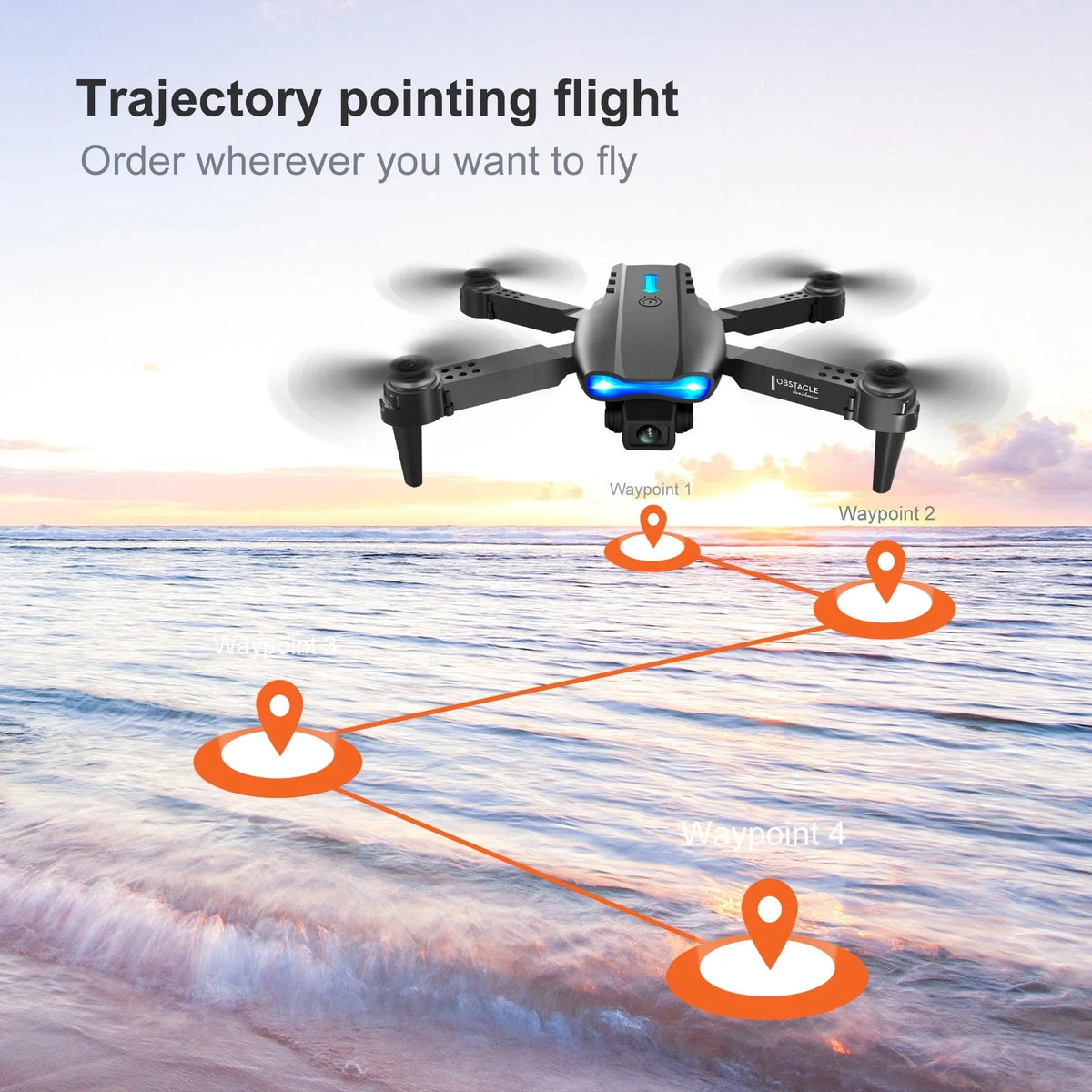 4K HD Dual Camera RC Quadcopter with 2 Batteries I6458