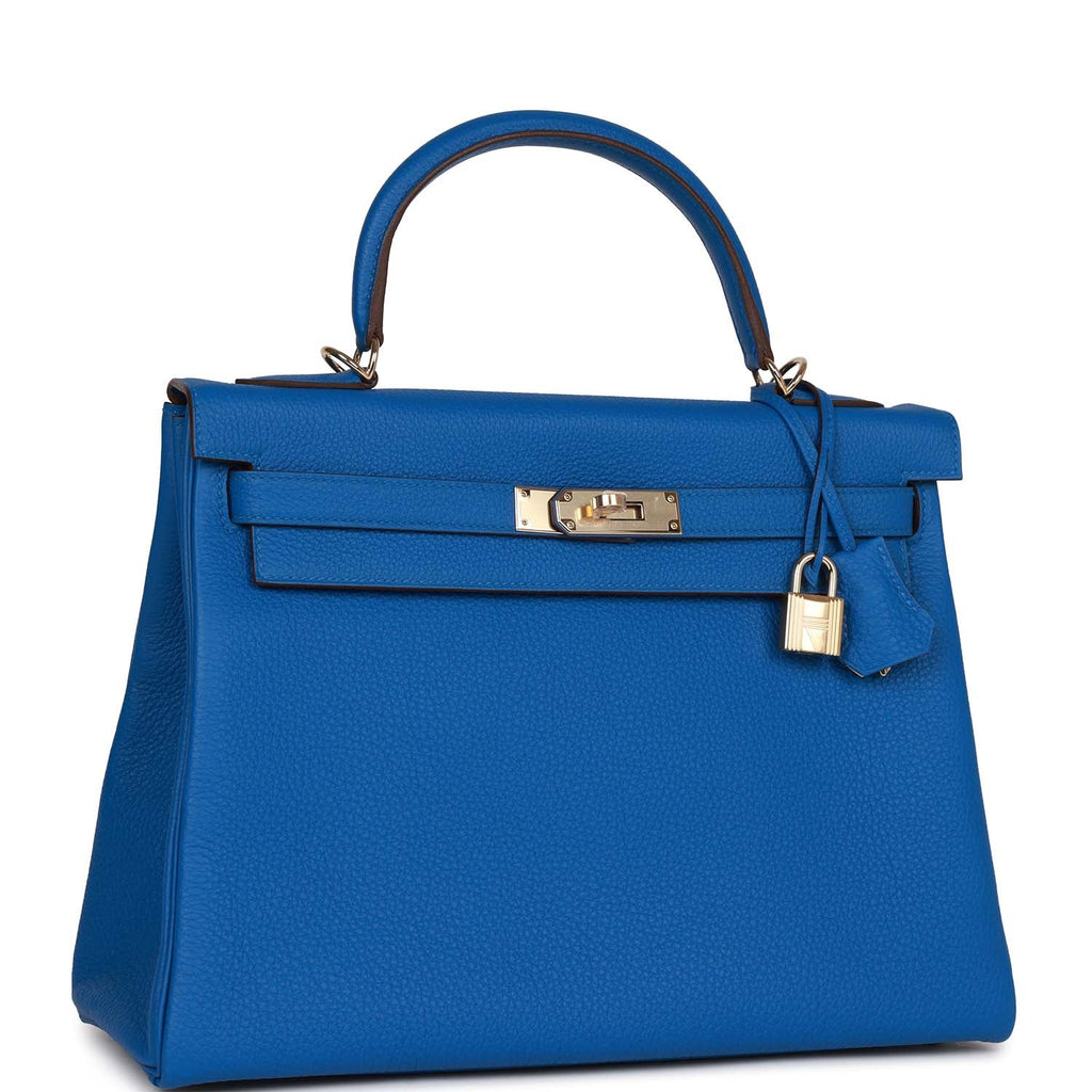 Bleu Royal Togo Leather Bag D233