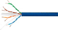 Cat6A Plus Bulk Ethernet Network Cable - 1000 feet - Blue - Bare Copper, 650MHz, UTP, Solid, Riser-Rated (CMR), 23AWG, 10G Z5444