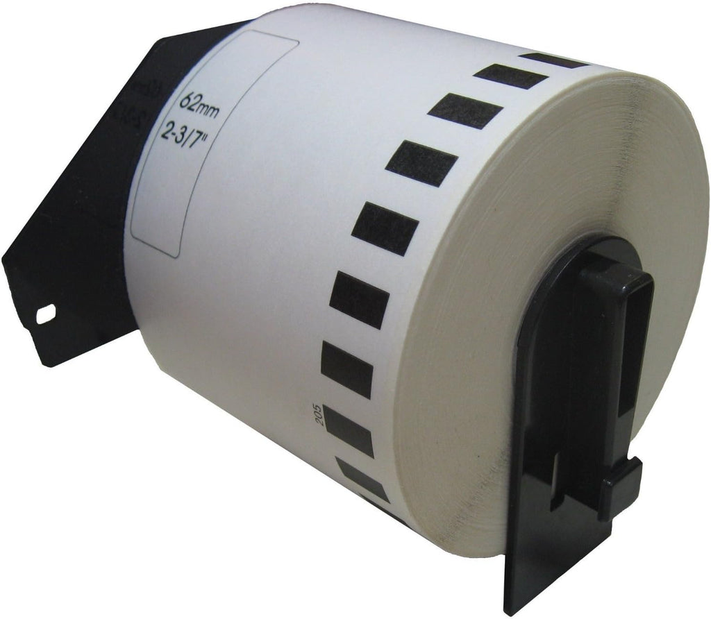 Continuous Paper Label Roll, 2.4” x 100 Feet, 3 Rolls, White U919