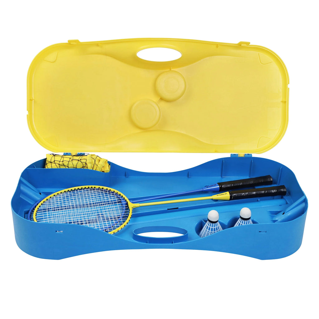 Outdoor Badminton Set with Net Rackets and Birdies K894802