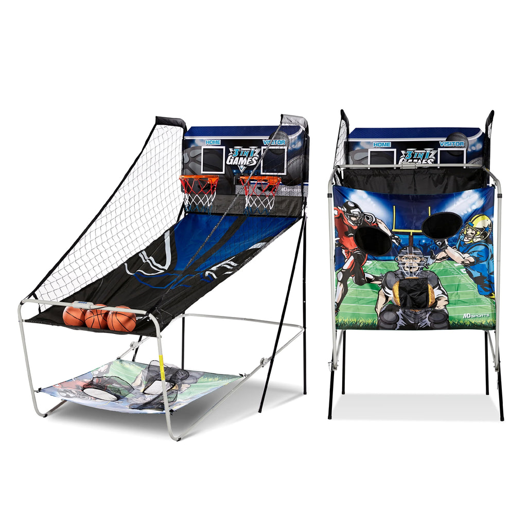 3 in 1 Basketball Football Baseball Game with LED Scoring System N56966