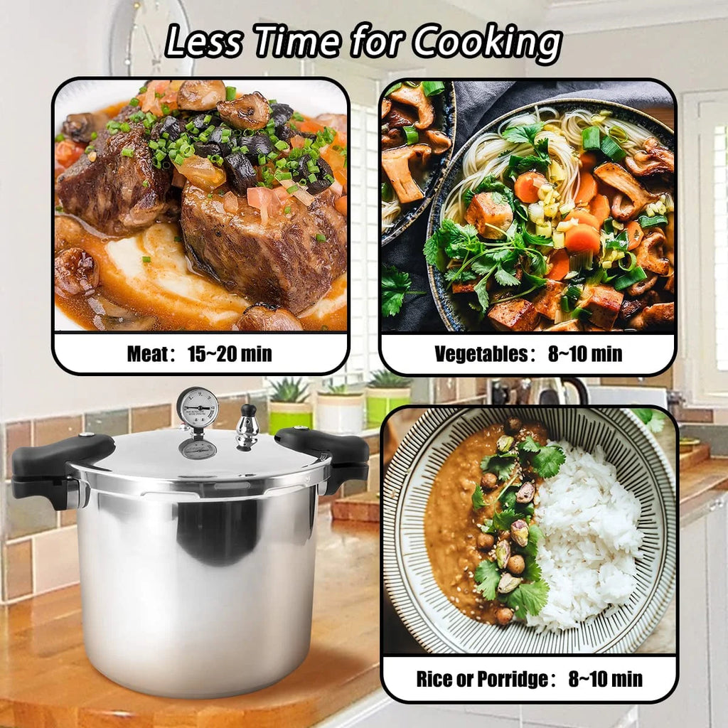 23 Quart Nonstick Aluminum Pressure Cooker and Canner H826
