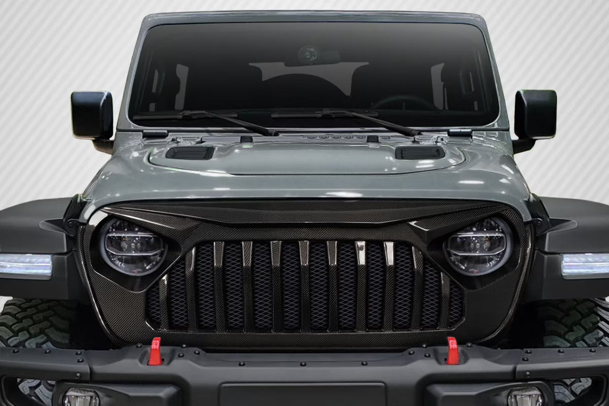Carbon Creations Predator Grille for Jeep Wrangler JL Gladiator JT P705