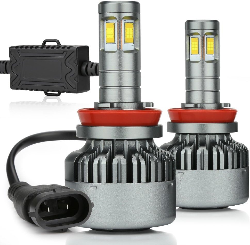 H11 LED Headlight Bulbs 6000K Low Beams Fog Lights Pack of 2 P129600