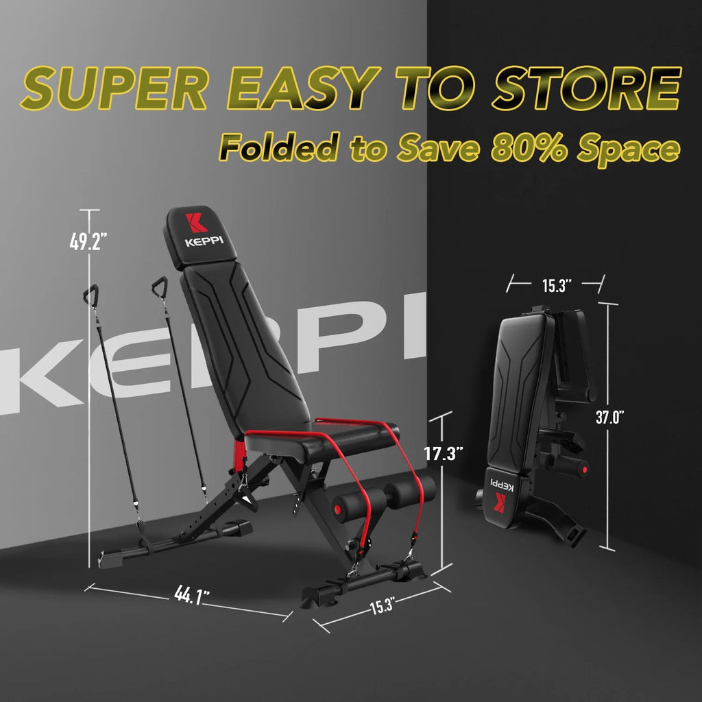 Adjustable Foldable Weight Bench for Home Gym G1871