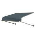 66-in Wide x 48-in Projection Slate Blue Solid Fixed Door Awning A2135