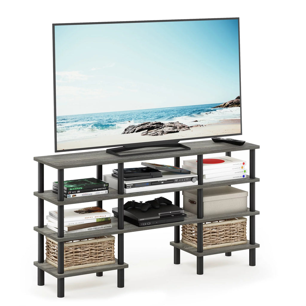 4-Tier Espresso Black TV Stand P41325