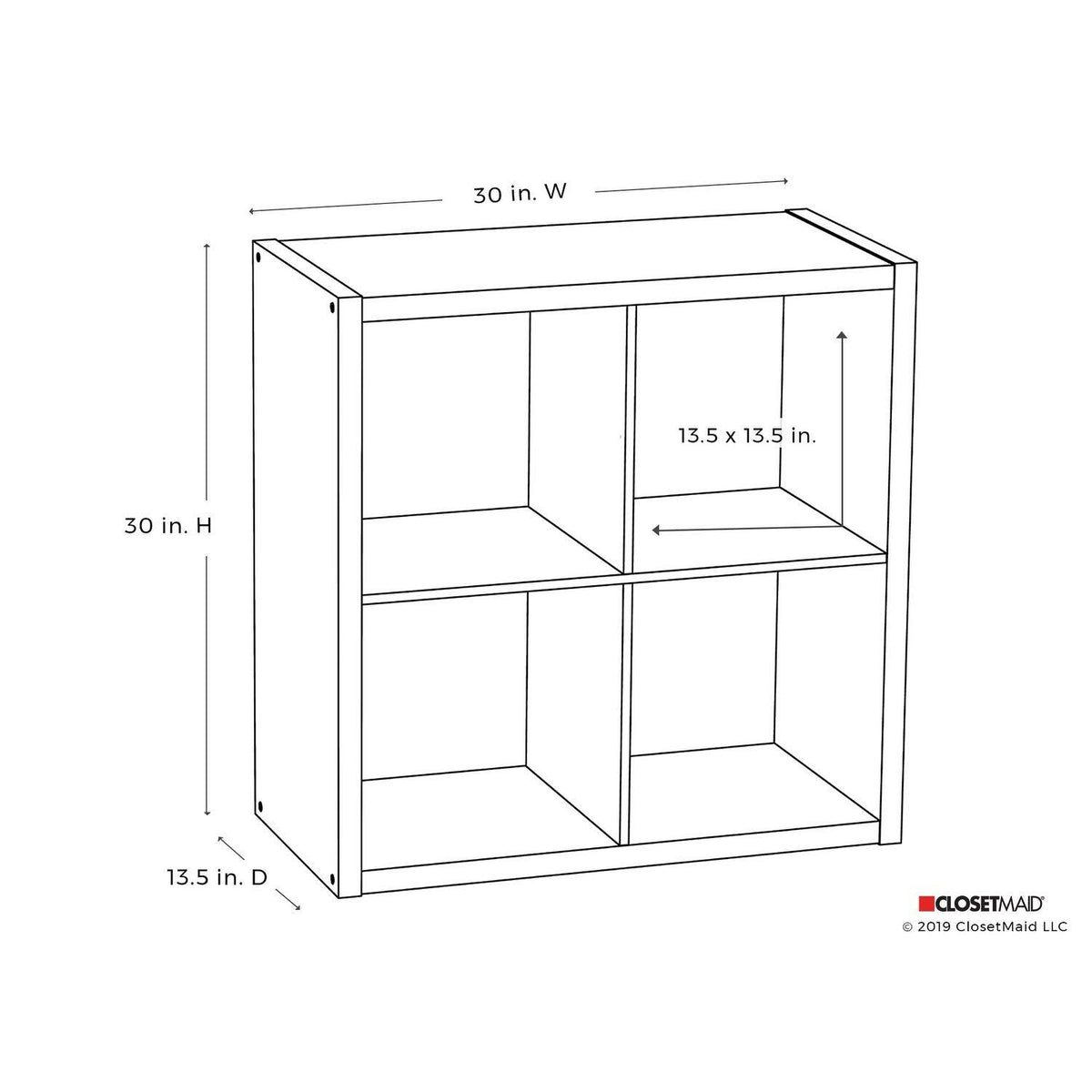 Bleached Brown Cube Bookcase R359018