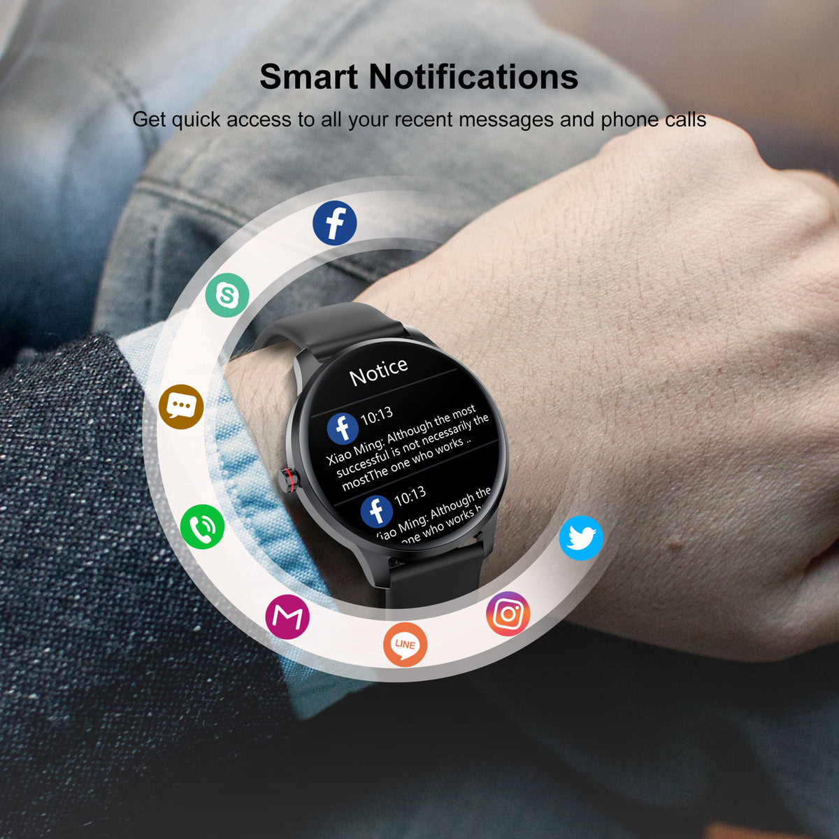 IP68 Waterproof Smart Watch Fitness Tracker B87936