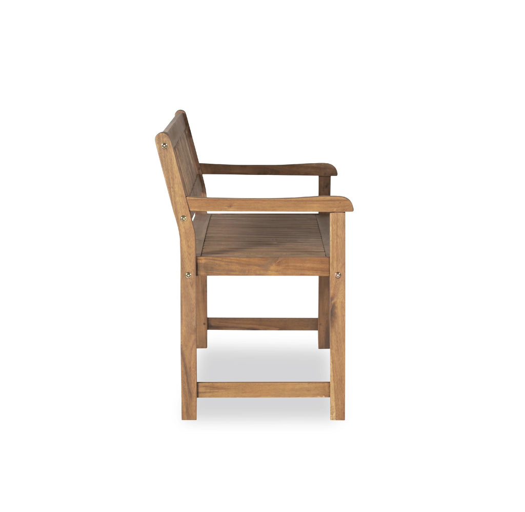 Acorn Brown Indoor/Outdoor Bench K9841