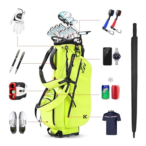 Lightweight Golf Stand Bag with 7 Way Dividers and 5 Pockets L823