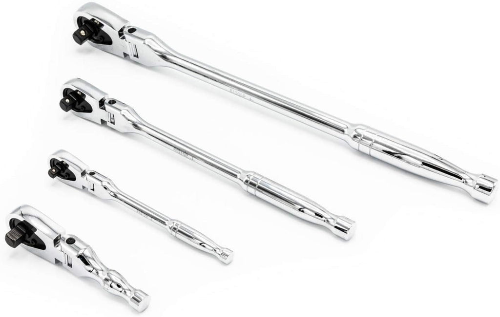 4 Pc. 1/4", 3/8" & 1/2" Drive Flex Head Ratchet Set B282