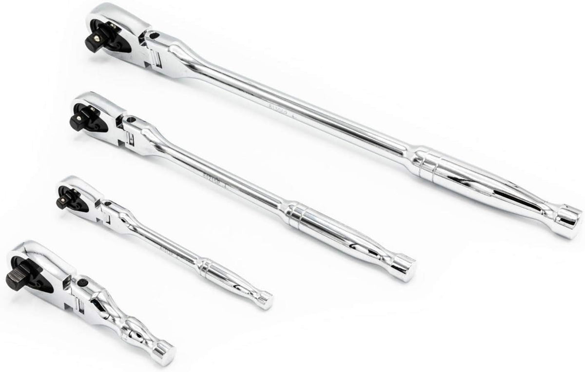 4 Pc. 1/4", 3/8" & 1/2" Drive Flex Head Ratchet Set B282