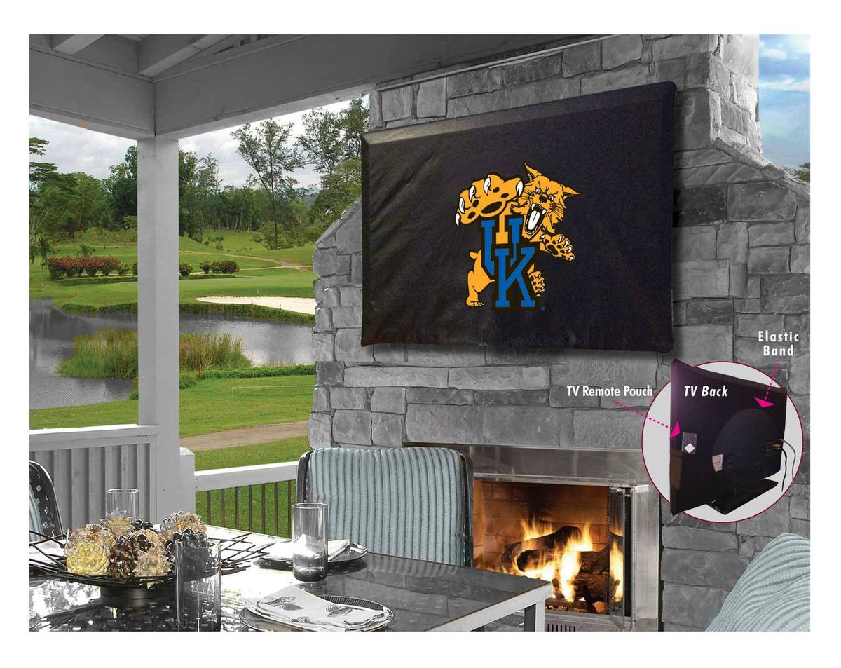 Black Water Resistant Vinyl TV Cover P1297