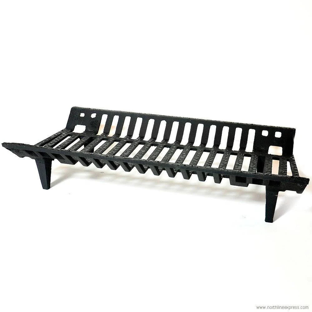 Heavy-Duty Cast Iron Fireplace Grate M7165