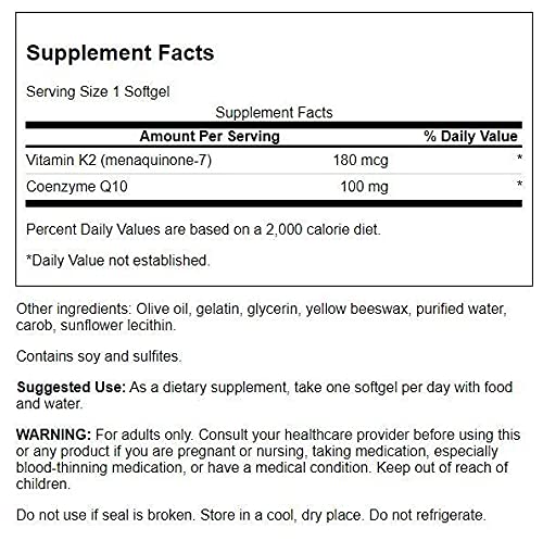 60 Sgels Coq10 Vitamin K2 Supplement W640
