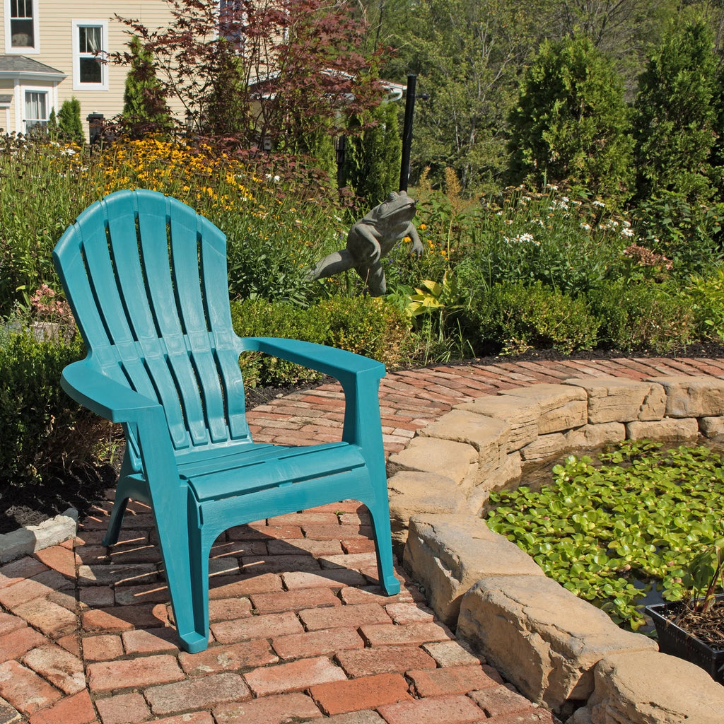 Gray Resin Stackable Adirondack Chair I54470