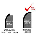Windless Swooper Flag Feather Banner Sign 3X11.5 Ft Tall M229353