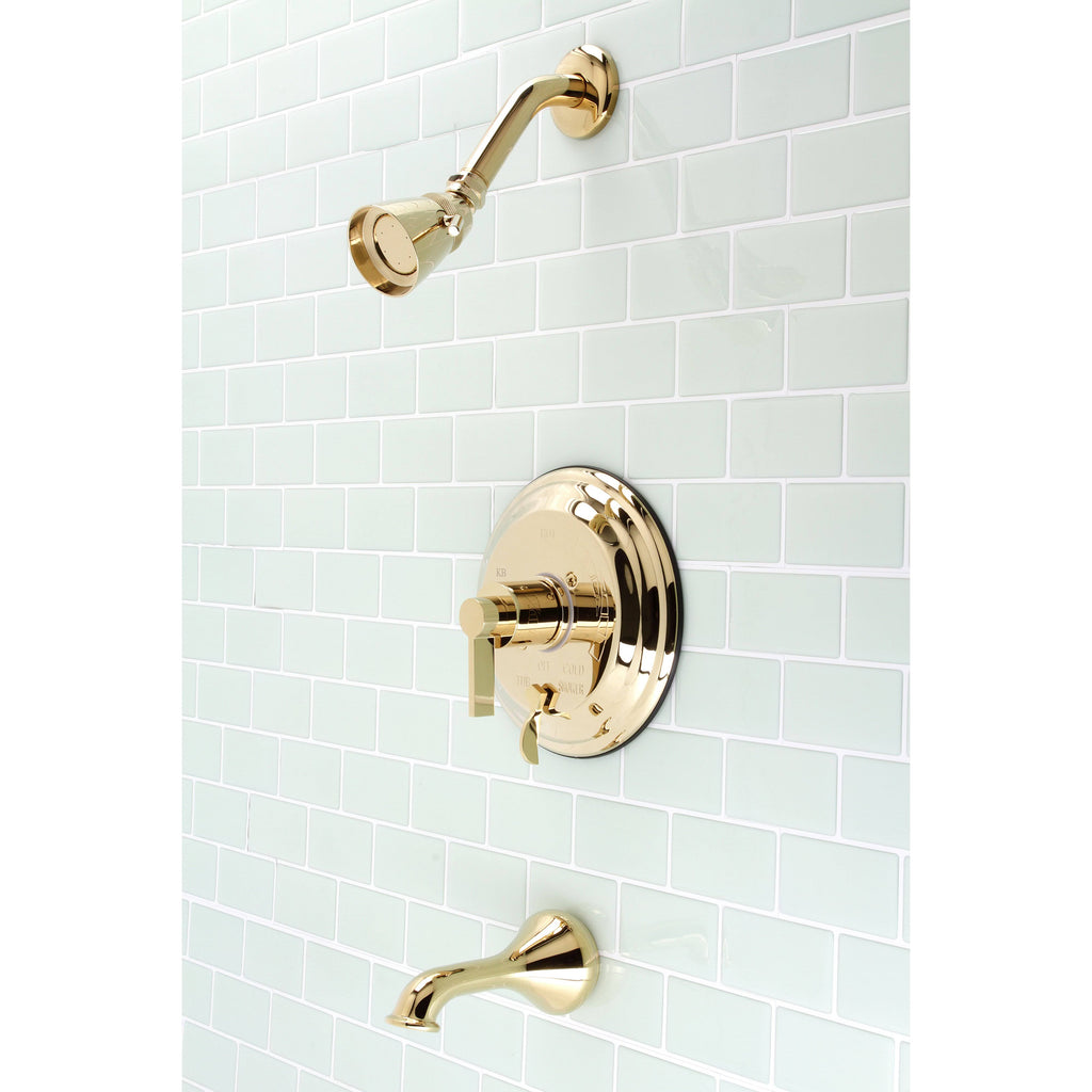 Antique Brass Tub and Shower Faucet C96796