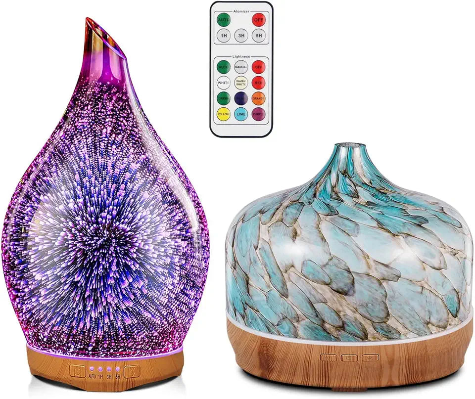 280ml RoseGold Vase + Blue Giant Vase O421303